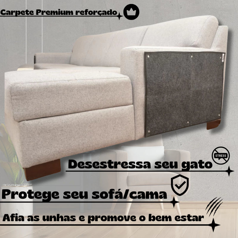 Arranhador Carpete para Gato Protetor Canto Sofá Cama - Petliz