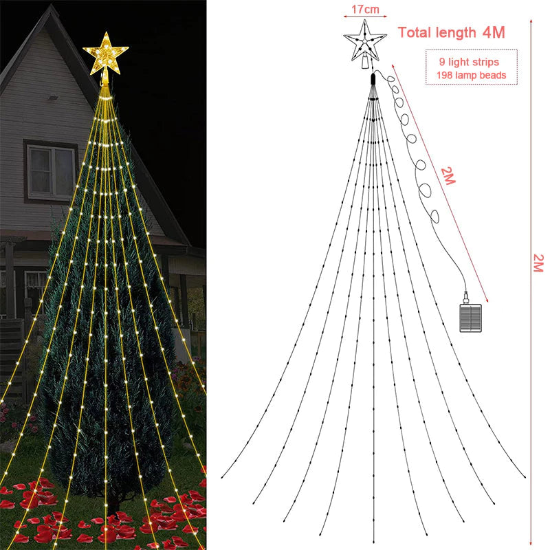 estoque-pronto-ligyetor-4m-198led-árvore-cascata-luz-de-natal-para-decoração-de-jardim-e-casamento