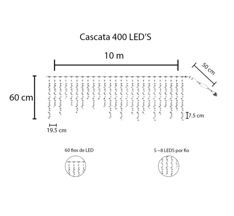 cascata-400-led's-decoração-natal-festas-10m-fixo-ou-8-funções-110v/220v